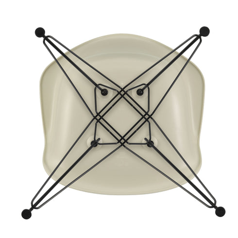 Cadeira de Braços em Plástico Eames DAR / Base Preta